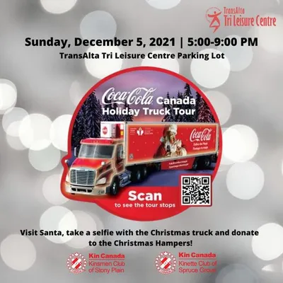 Santa at the Tri-Leisure Centre Parking Lot!